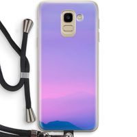 Sunset pastel: Samsung Galaxy J6 (2018) Transparant Hoesje met koord