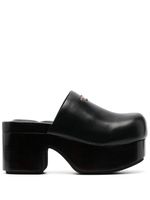 Alexander Wang mules Zoe 85 mm en cuir - Noir