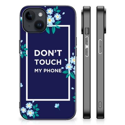iPhone 15 Plus | Telefoon Hoesje | Flowers Blue DTMP