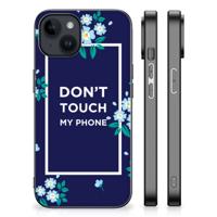 iPhone 15 Plus | Telefoon Hoesje | Flowers Blue DTMP