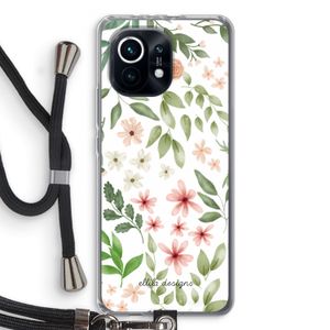 Botanical sweet flower heaven: Xiaomi Mi 11 Transparant Hoesje met koord