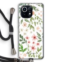 Botanical sweet flower heaven: Xiaomi Mi 11 Transparant Hoesje met koord