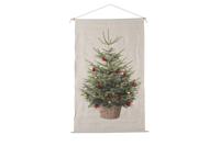Wanddoek kerstboom m/20kerstballen - Countryfield