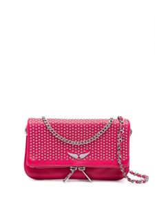 Zadig&Voltaire pochette Rock Nano en cuir - Rose