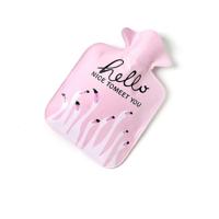 Cartoon mini waterinjectie warm water tas draagbare hand warmer kleur: licht roze flamingo Cartoon mini waterinjectie warm water tas draagbare hand warmer kleur: licht roze flamingo