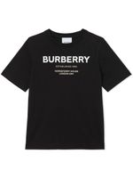 Burberry Kids t-shirt en coton à imprimé Horseferry - Noir