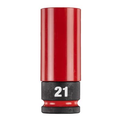 Milwaukee SHOCKWAVE 1/2 Slagmoerdop met sleeve HEX 21 mm - 4932493373