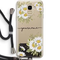 Daisies: Samsung Galaxy J6 (2018) Transparant Hoesje met koord