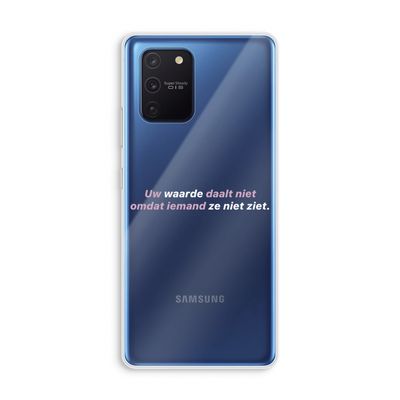 uw waarde daalt niet: Samsung Galaxy Note 10 Lite Transparant Hoesje