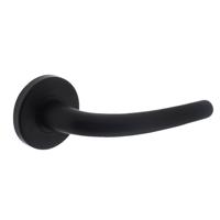 Deurkruk Elena op rozet mat zwart