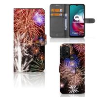 Motorola Moto G10 | G20 | G30 | Wallet Case | met Pasjes | Vuurwerk
