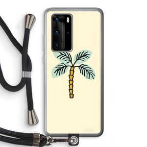 Palmboom: Huawei P40 Pro Transparant Hoesje met koord