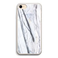 Gestreepte marmer: iPhone 7 Transparant Hoesje
