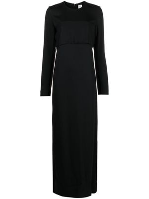 TOTEME robe longue à empiècements - Noir