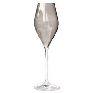 Champagneglazen kristalglas - champagneglazen Grace, 4 st. - champagneglazen grijs