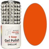 Helena Melmer Gellak 62-Fleurig Oranje met Effen Finish