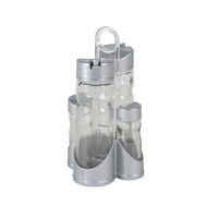 1x Olie- En Azijn Sets Van Kunststof Grijs - Olie- En Azijnstellen - thumbnail