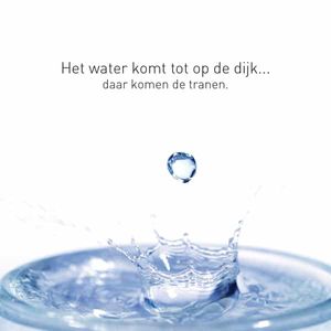 Wenskaart Verdriet - Druppel in Water (Set van 6)