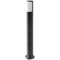 LED Tuinverlichting - Staande Buitenlamp - Brinton Tarin - 7W - Warm Wit 3000K - Mat Antraciet - Rond - Aluminium - 80cm