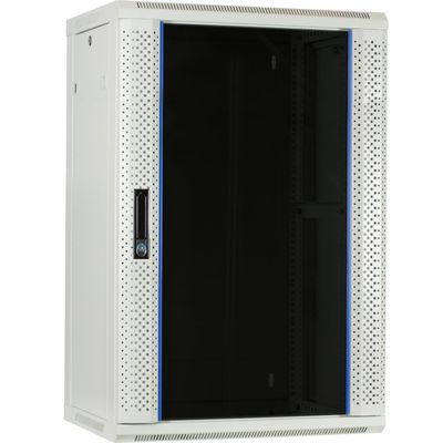 DSI 18U Witte Wandkast met glazen deur - DS6418W server rack