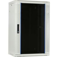 DSI 18U Witte Wandkast met glazen deur - DS6418W server rack 600 x 450 x 900mm