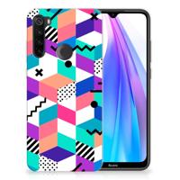 Xiaomi Redmi Note 8T | TPU Hoesje | Blokken Kleurrijk