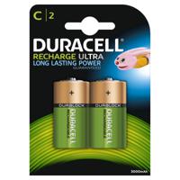 Oplaadbare C batterij (baby) Duracell PreCharged NiMH 1.2 V 3000 mAh 2 stuk(s)