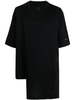 Rick Owens X Champion t-shirt à design asymétrique - Noir