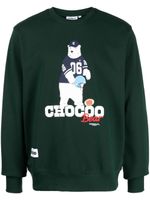 CHOCOOLATE sweat en coton à logo imprimé - Vert