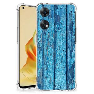 OPPO Reno8 T 4G Stevig Telefoonhoesje Wood Blue