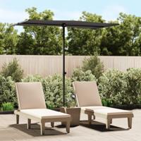 VidaXL Parasol met aluminium paal 180x110 cm antracietkleurig