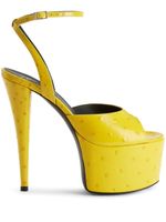 Giuseppe Zanotti sandales Gz Aida 150 mm en cuir - Jaune - thumbnail