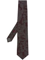 Brunello Cucinelli cravate en soie à motif cachemire - Rouge