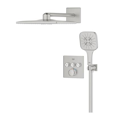 Grohe Smartcontrol Thermostatisch Inbouw Douchekraan Shower-Set Vierkant Supersteel