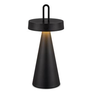 Draadloze Oplaadbare LED Tafellamp - Binnen & Buiten - Dimbaar - ø12.8 x 29 cm - Warmwit licht - 3000mAh - Zwart