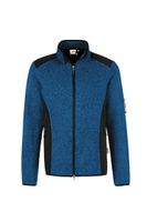 Hakro 836 Knitted fleece jacket Dawson - Mottled Royal Blue - XL