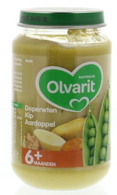 Olvarit Doperwten kip aardappel 6M06 (200 gr)