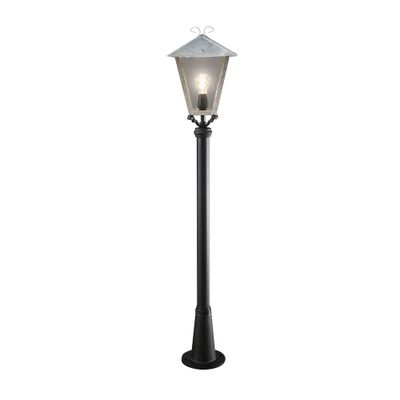 Tuinpaal Benu 1-lichts 128 cm hoog gegalvaniseerd E27 fitting 436-320
