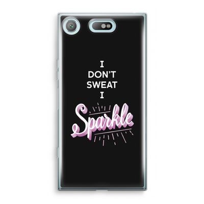 Sparkle quote: Sony Xperia XZ1 Compact Transparant Hoesje