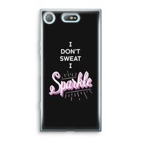 Sparkle quote: Sony Xperia XZ1 Compact Transparant Hoesje