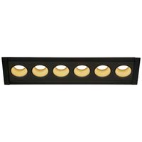 SLV 1005415 MILANDOS 6 LED-inbouwlamp LED vast ingebouwd Zwart