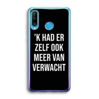 Meer verwacht - Zwart: Huawei P30 Lite Transparant Hoesje