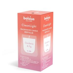 Bolsius navulling Clean light Gardenia/Fig