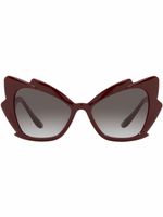 Dolce & Gabbana Eyewear lunettes de soleil à monture papillon - Rouge