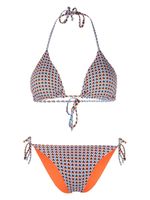 Fisico bikini à motif géométrique - Orange - thumbnail