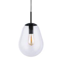 Lyora Ø 22cm hanglampPear Small zwart met helder glas - 7800