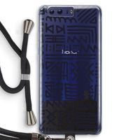 Marrakech print: Honor 9 Transparant Hoesje met koord