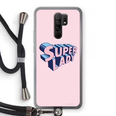 Superlady: Xiaomi Redmi 9 Transparant Hoesje met koord