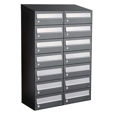 Allux Hive Set 2-Breed, 7-Hoog Met Dak Antraciet - 40030065_2x7d
