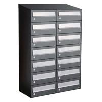 Allux Hive Set 2-Breed, 7-Hoog Met Dak Antraciet - 40030065_2x7d